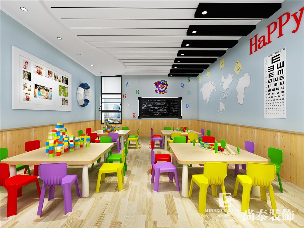 幼兒培訓機構裝修效果圖