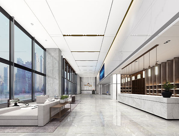 400㎡寫字樓大堂裝飾設計 | 臣田研發大樓