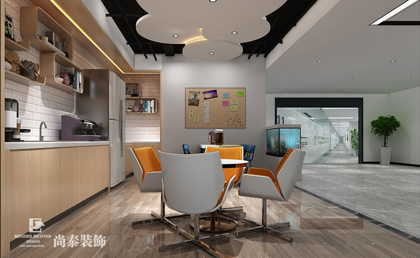 600㎡電子科技公司辦公室裝修設計 | 億思騰達