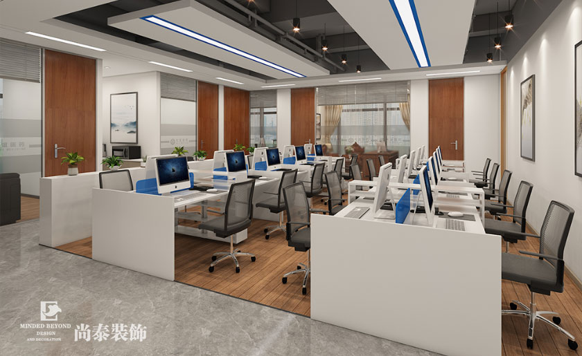 200㎡新中式醫藥科技公司辦公室設計 | 大誼醫藥