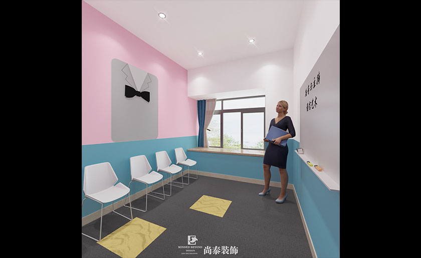 80平米兒童早教培訓裝修設計 | I TALK語言培訓中心