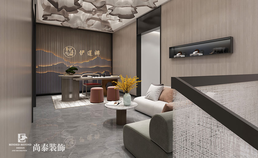 200㎡中式美容院裝修設計 | 伊蓮娜健康呵護中心