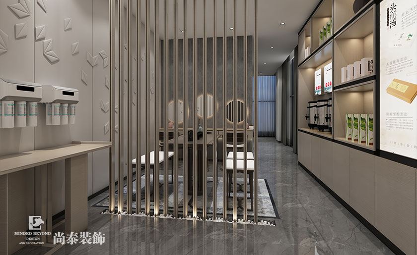 200㎡中式美容院裝修設計 | 伊蓮娜健康呵護中心