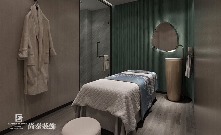 200㎡中式美容院裝修設計 | 伊蓮娜健康呵護中心