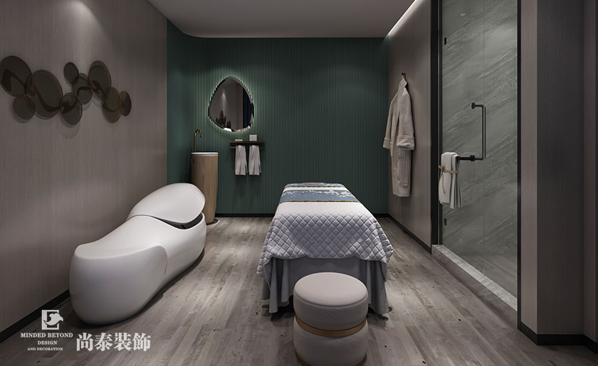 200㎡中式美容院裝修設計 | 伊蓮娜健康呵護中心