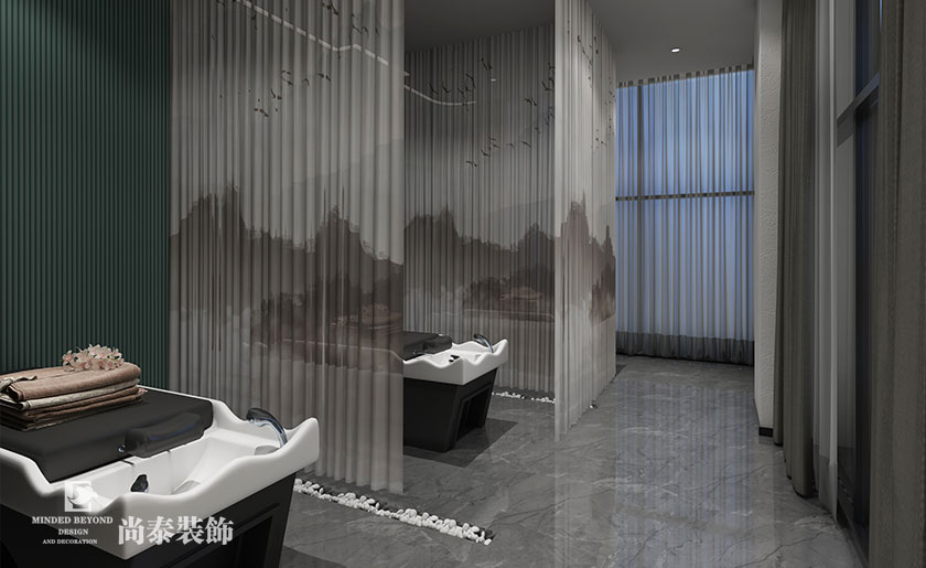 200㎡中式美容院裝修設計 | 伊蓮娜健康呵護中心