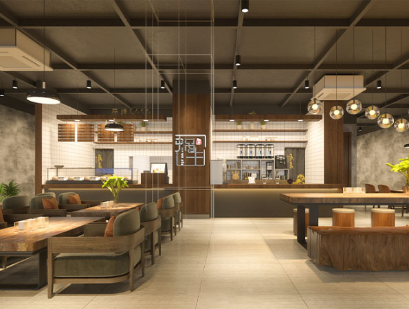 200㎡工業(yè)風(fēng)早餐店裝修設(shè)計 | 蝸牛客棧