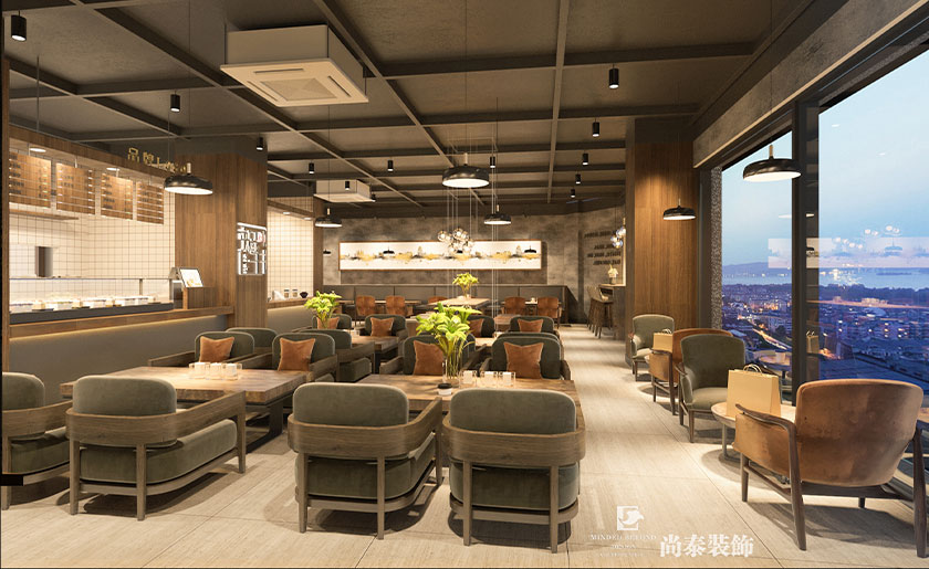 200㎡工業(yè)風早餐店裝修設(shè)計 | 蝸牛客棧