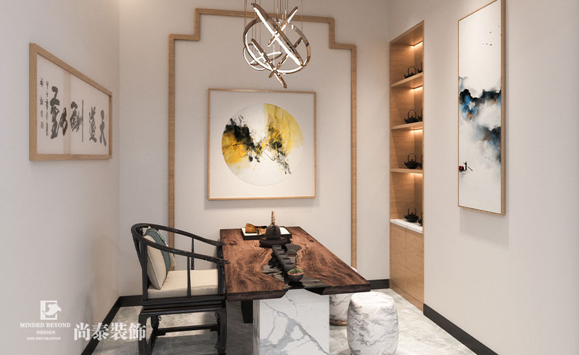 110㎡地產辦公室裝修設計 | 花都地產