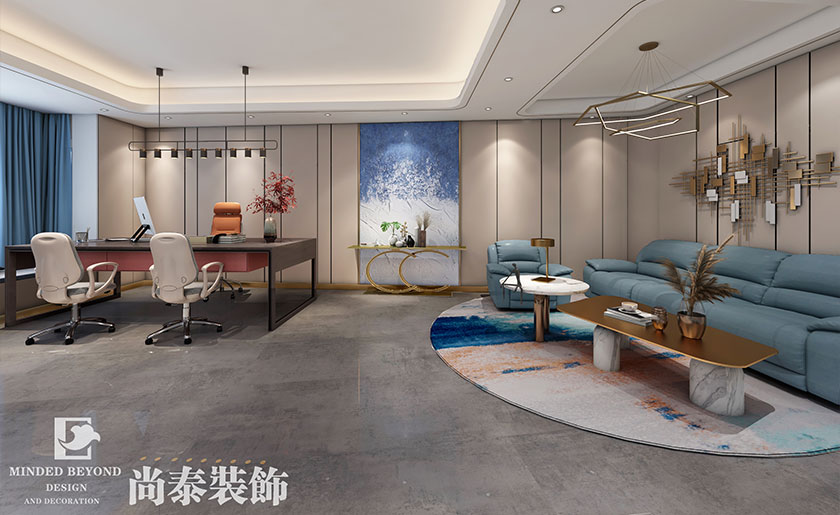 100㎡外貿(mào)電子公司辦公室裝修設計 | 長源電子