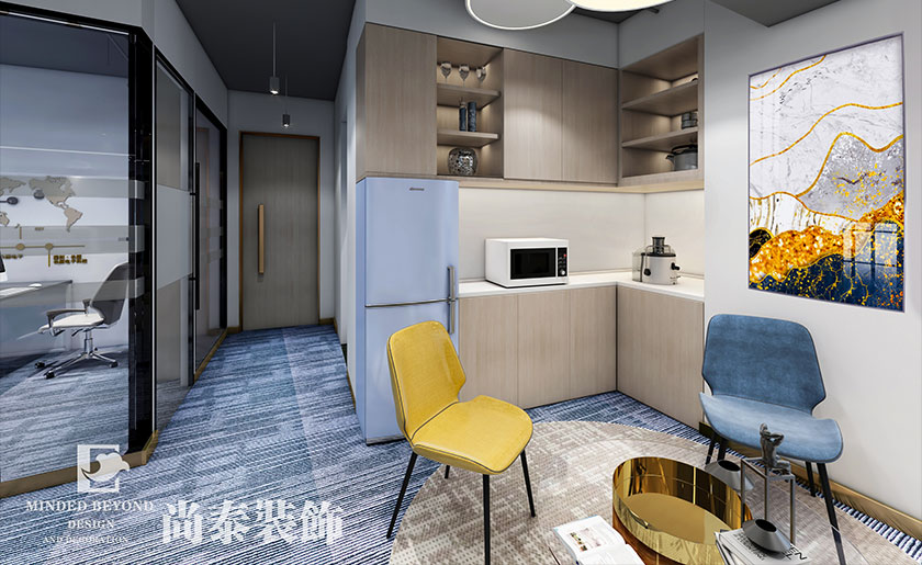 100㎡外貿(mào)電子公司辦公室裝修設計 | 長源電子