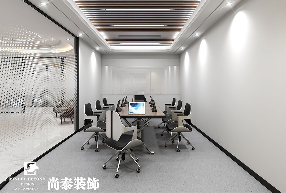 1200㎡電子科技實業公司辦公室設計 | 健之家