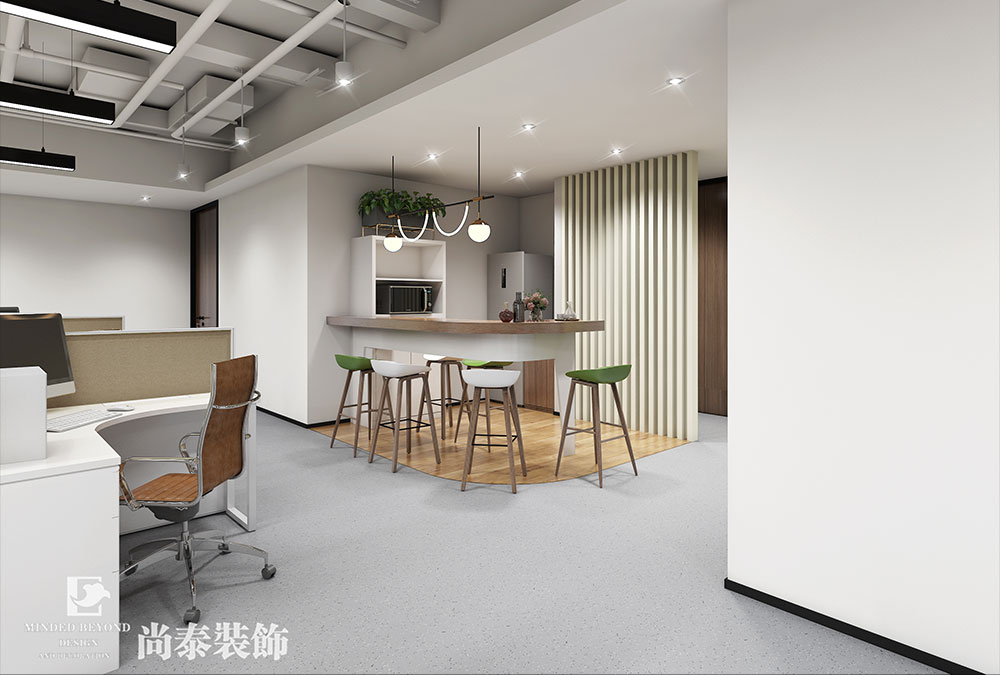 1200㎡電子科技實業公司辦公室設計 | 健之家