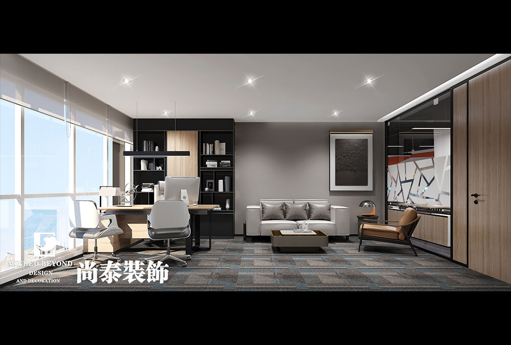 1200㎡電子科技實業公司辦公室設計 | 健之家