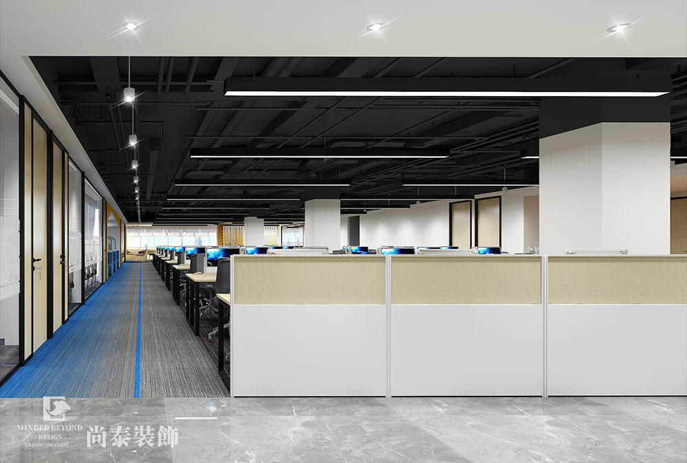 1200㎡電子科技實業公司辦公室設計 | 健之家