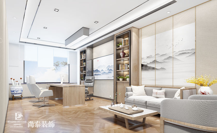 1600㎡環保產業公司辦公室裝修設計 | 綠色動力環保集團