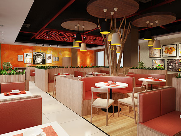 530平米寫字樓餐廳裝修效果圖 | 華豐互聯網大廈