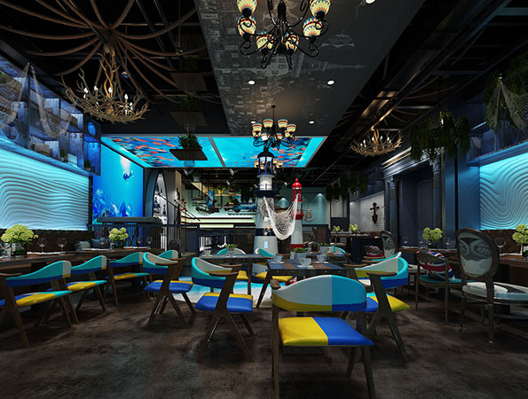 200平米海洋風格冰淇淋店設計 | Aus Gusto