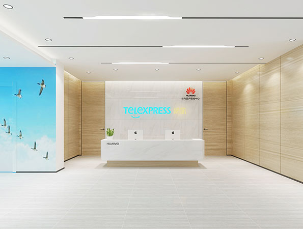 3000㎡呼叫中心辦公室裝修 | TELEXPRESS網訊