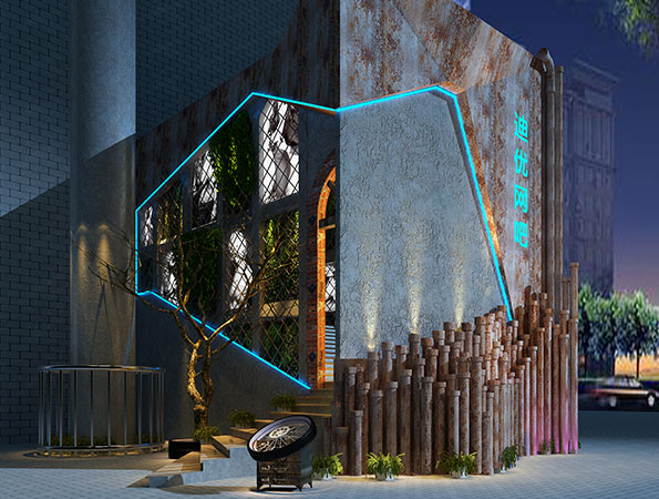 2800㎡網咖裝修設計效果圖 | 迪優網吧