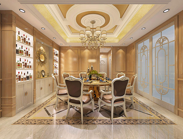 287㎡宮廷風格別墅裝修設計 | 梅林別墅