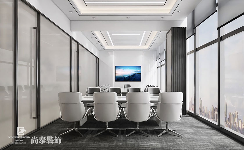 600平米生物科技辦公室裝修效果圖 | 茵冠生物