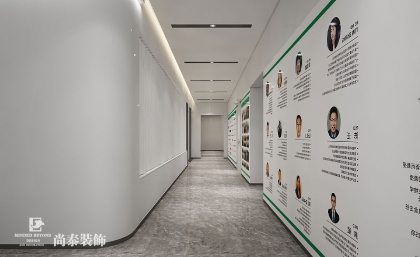 600平米生物科技辦公室裝修效果圖 | 茵冠生物