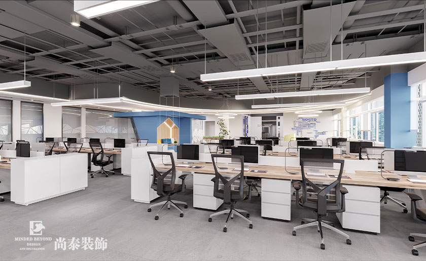 6000㎡醫(yī)療科技公司辦公室展廳裝修設(shè)計(jì)