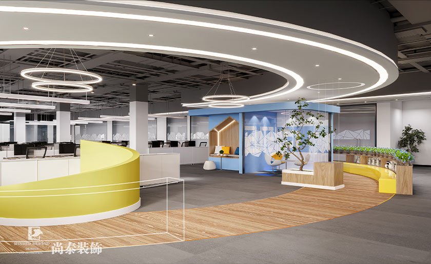 6000㎡醫(yī)療科技公司辦公室展廳裝修設(shè)計(jì)