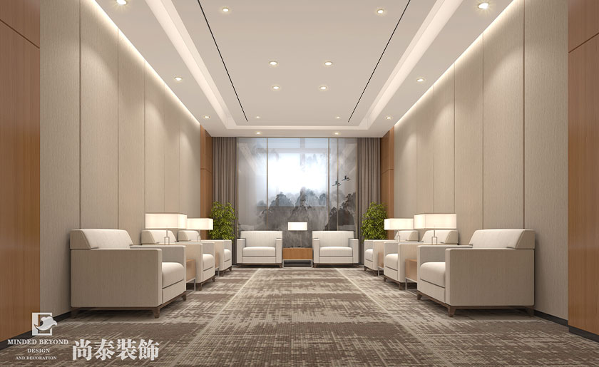 6000㎡醫(yī)療科技公司辦公室展廳裝修設(shè)計(jì)