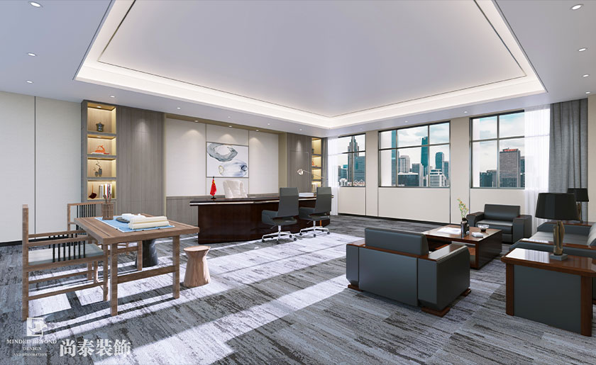 6000㎡醫(yī)療科技公司辦公室展廳裝修設(shè)計(jì)