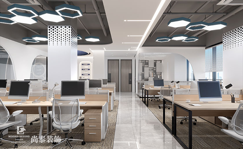 300平米生命科技公司辦公室裝修設(shè)計(jì) | 優(yōu)術(shù)天一方