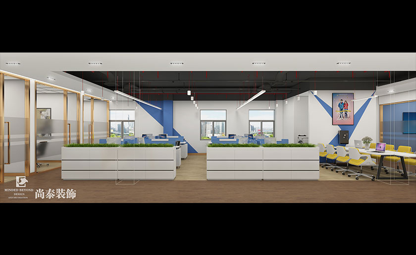 800平米服裝公司辦公及展廳設(shè)計(jì)效果圖 | 誠一毛織
