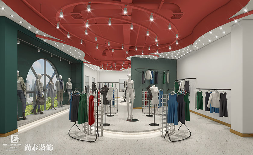 800平米服裝公司辦公及展廳設(shè)計(jì)效果圖 | 誠一毛織