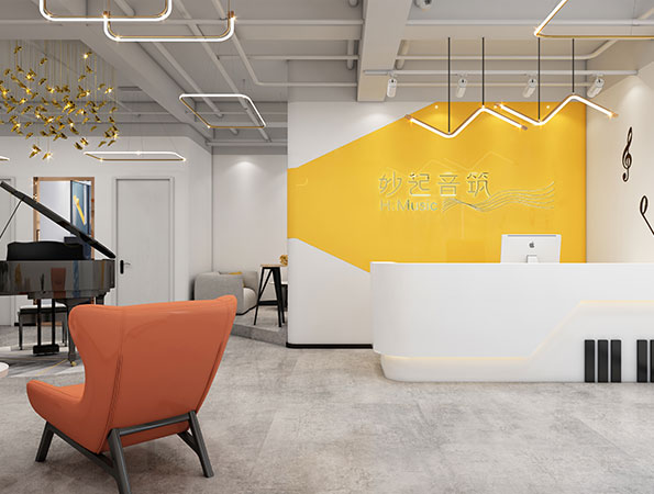 140平米簡約鋼琴培訓機構空間設計 | 妙起音筑