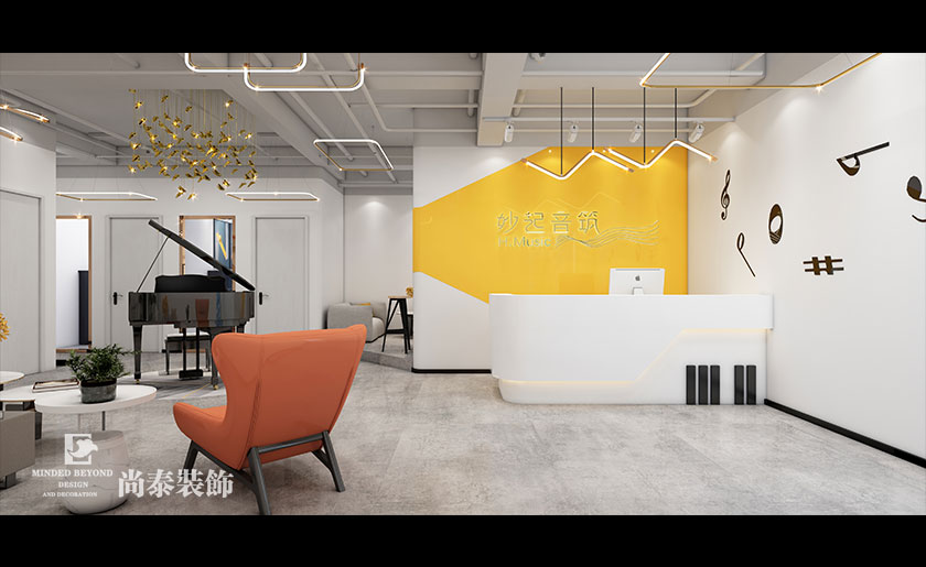 140平米簡約鋼琴培訓機構空間設計 | 妙起音筑
