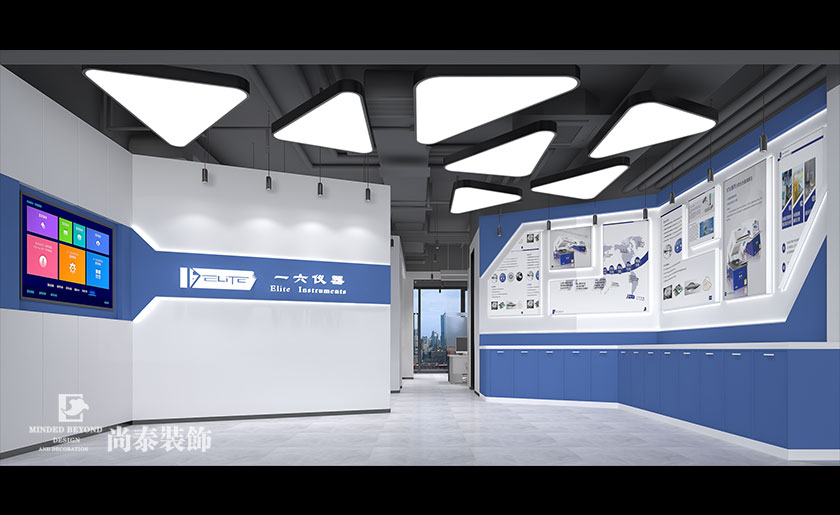 103平米儀器公司深圳辦公室裝修設計 | 一六儀器