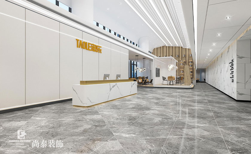 1500平米互聯網科技辦公室裝修效果圖 | 淘樂