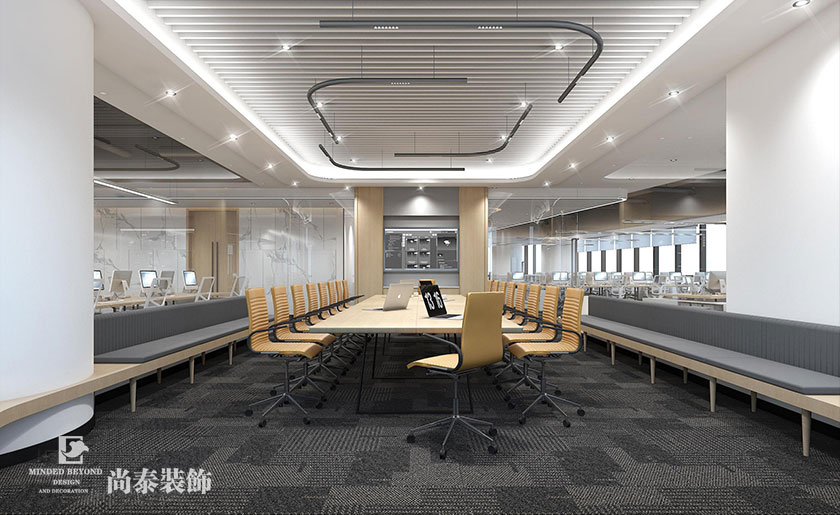 1500平米互聯網科技辦公室裝修效果圖 | 淘樂