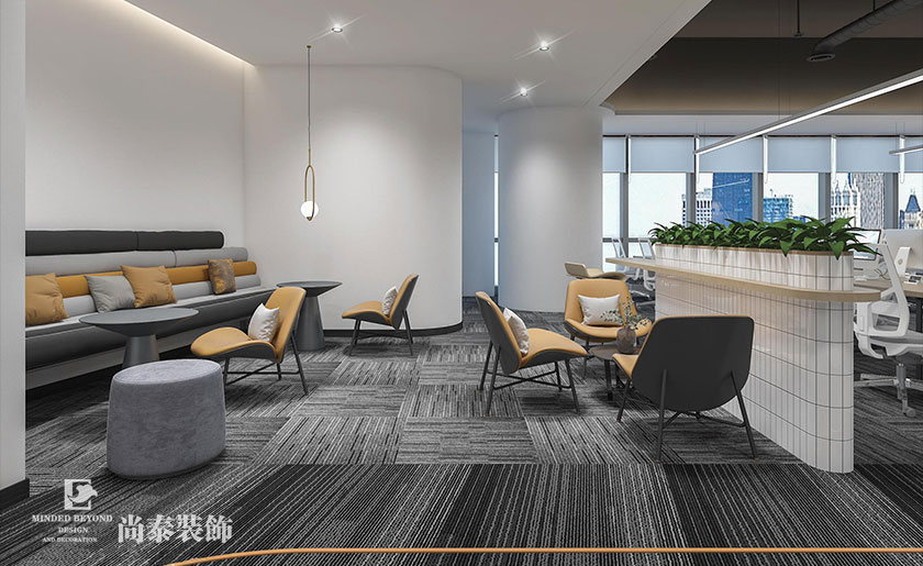 1500平米互聯網科技辦公室裝修效果圖 | 淘樂