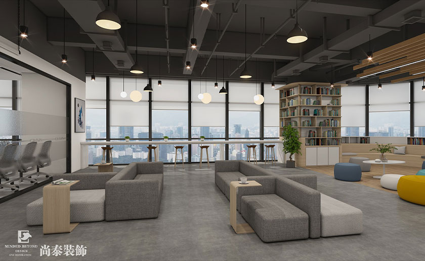 940平米現代科技辦公室裝修設計 | 愛樂米科技