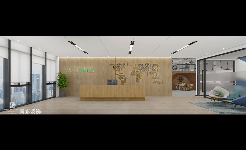 2800平米海外貿易物流公司辦公室裝修效果圖 | 貨勝物流