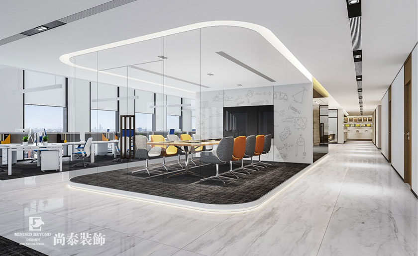 1200平米環境科技公司辦公室裝修 | 諾安股份