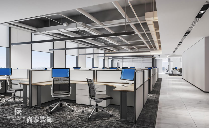 1200平米環境科技公司辦公室裝修 | 諾安股份