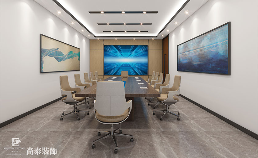 355平米新能源辦公室裝修設計 | 勵研新能源