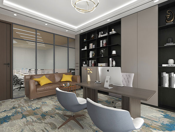 80平米科技公司辦公室裝修設計效果圖 | 彩域創新