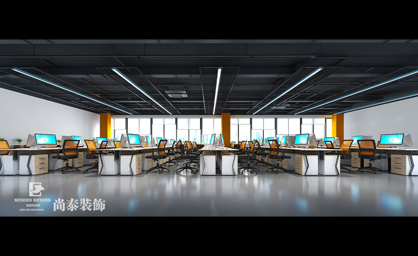 1000平米電子公司辦公室設計方案 | 諧振電子