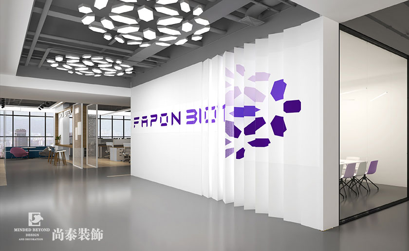 3000平米知名生物技術企業辦公室設計裝修 | 菲鵬生物