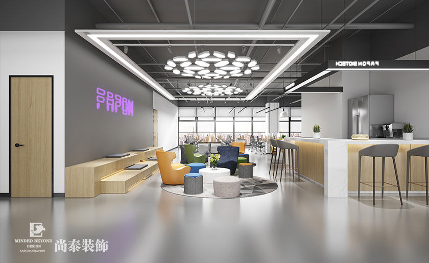 3000平米知名生物技術企業辦公室設計裝修 | 菲鵬生物