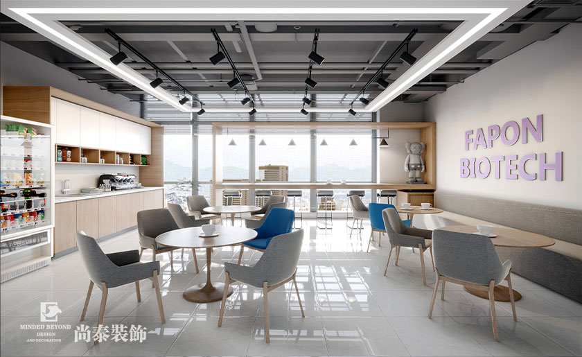 3000平米知名生物技術企業辦公室設計裝修 | 菲鵬生物